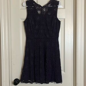 Adelyn Rae fit and flare lace dress. Plum. Size M. Beautiful color and design.